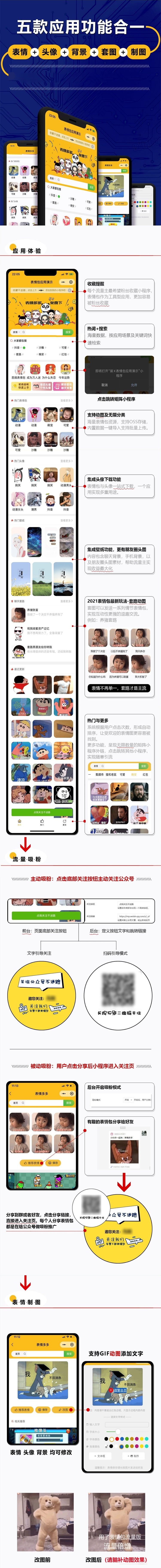 表情包壁纸搞笑图片小程序搭建表情包引流小程序+前端-零玖吧